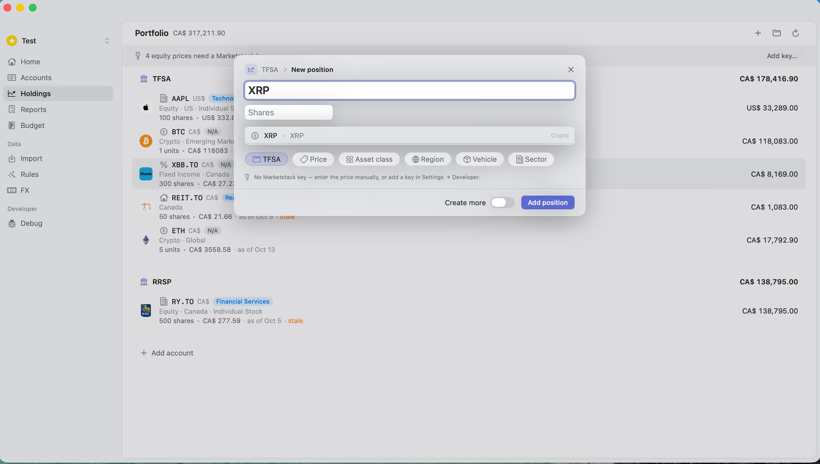 Chord Finance screenshot
